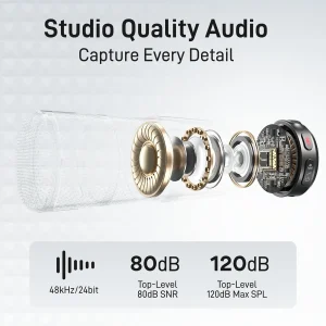 Maono Wave T5 Wireless Lavalier Microphone - Wave T5 Pa3 - OP - Image 3
