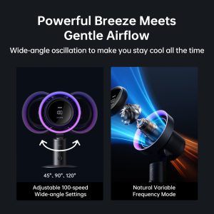 Jisulife Table Fan Pro3 10000mAh - Dark Grey - Image 4