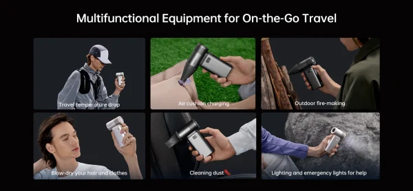 Jisulife Handheld Fan Ultra 2 9000mAh - Golden - Image 10