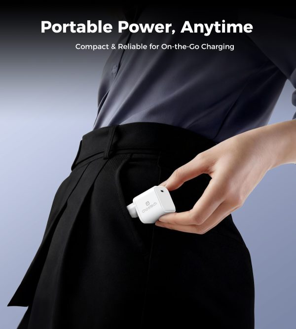 Choetech PD9031 100W Mini Gan Charger EU Plug - White - Image 7