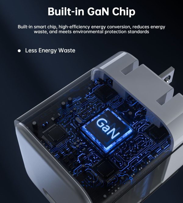 Choetech PD3007 NexGen Mini PD30W GAN Charger US Plug - White - Image 3