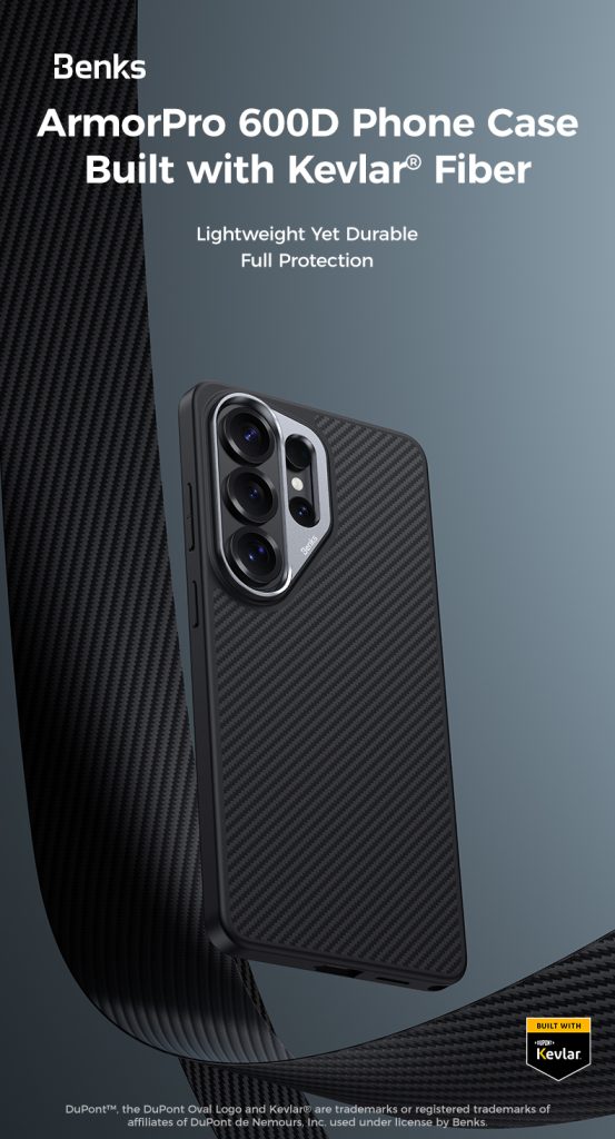Galaxy S26 Ultra Benks ArmorPro Built with Kevlar Case - Black - Image 3