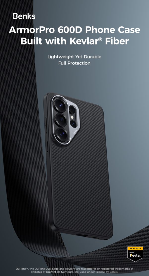 Galaxy S26 Ultra Benks ArmorPro Built with Kevlar Case - Black - Image 6