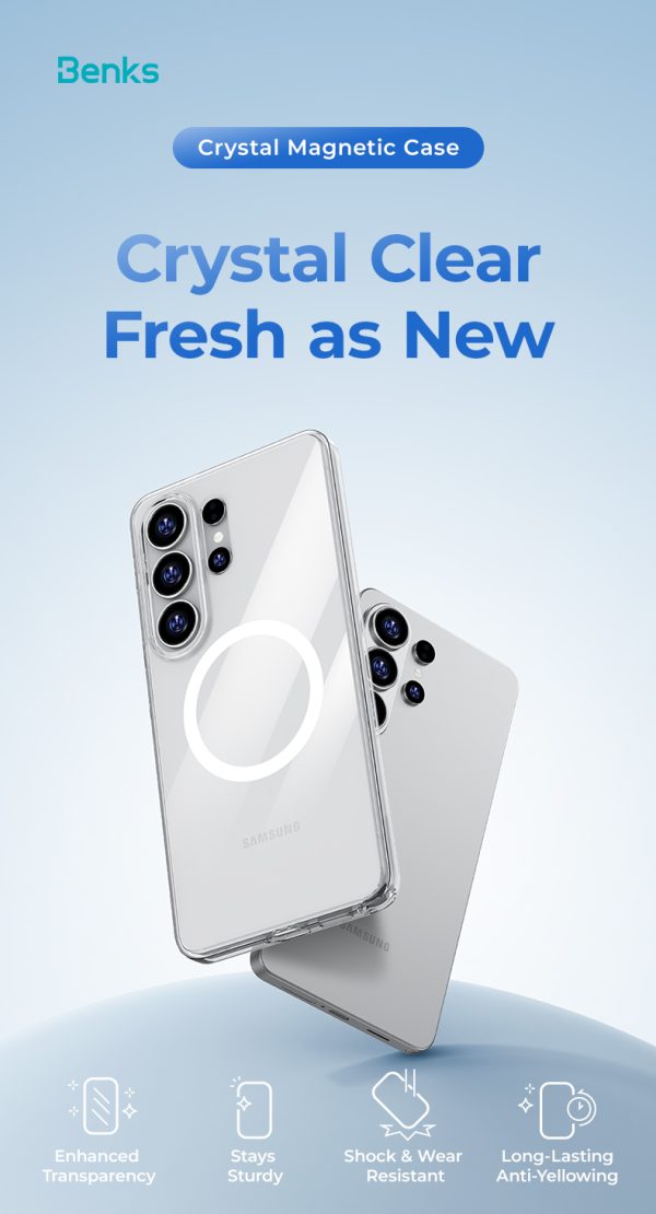 Galaxy S26 Ultra Benks Crystal Case - Black - Image 8