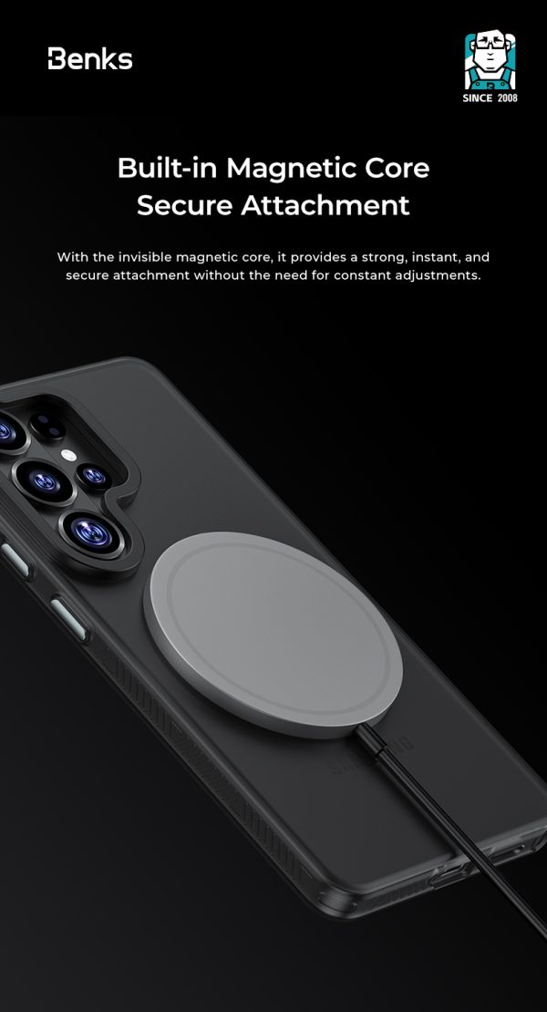 Galaxy S26 Ultra Benks Lucid Armor Magnetic Case - Black - Image 5