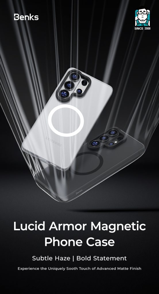 Galaxy S26 Ultra Benks Lucid Armor Magnetic Case - White - Image 3