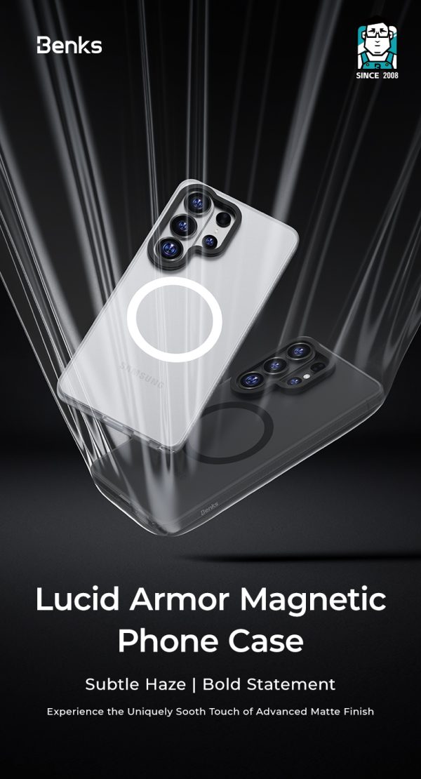 Galaxy S26 Ultra Benks Lucid Armor Magnetic Case - Black - Image 6