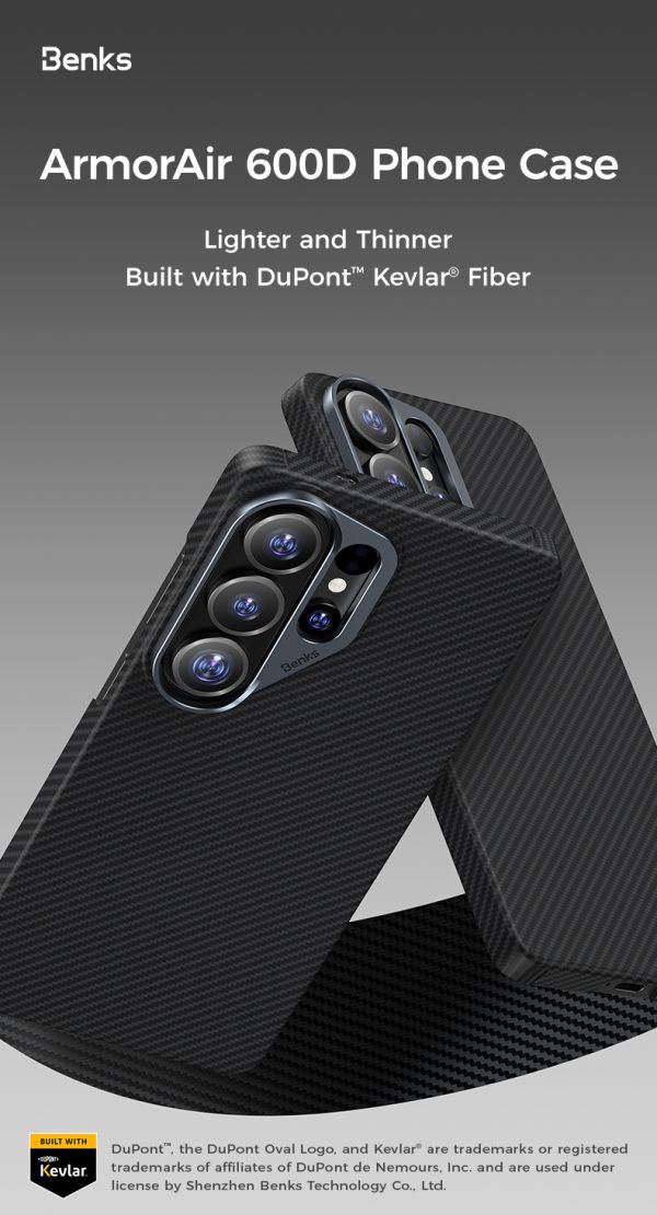 Galaxy S26 Ultra Benks ArmorAir 600D Built with Kevlar Case - Black - Image 7