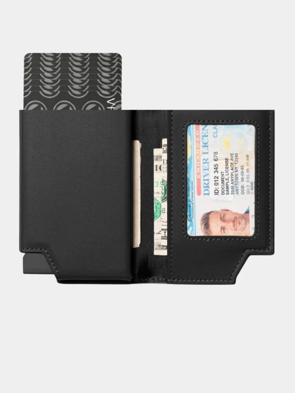 Villantto Leather Smart Wallet Pro - Classic Black - Image 2