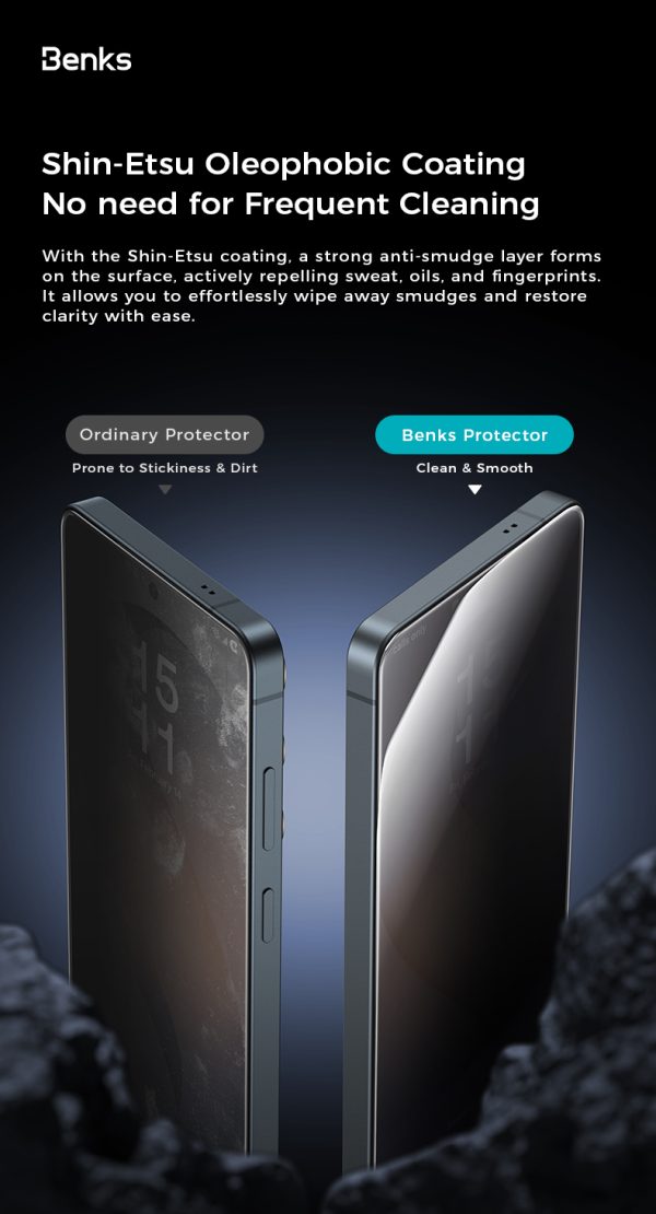 Galaxy S26 Ultra Benks Ultra Shield Privacy Protector - Black - Image 8