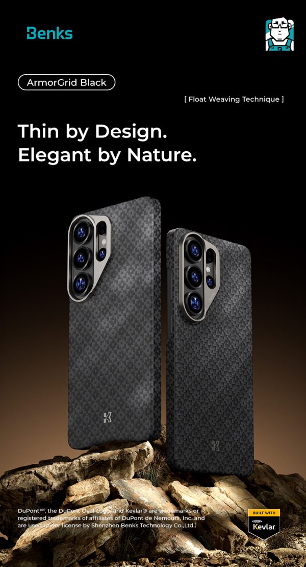 Galaxy S26 Ultra Benks ArmorAir ArmorGrid Case - Black - Image 8