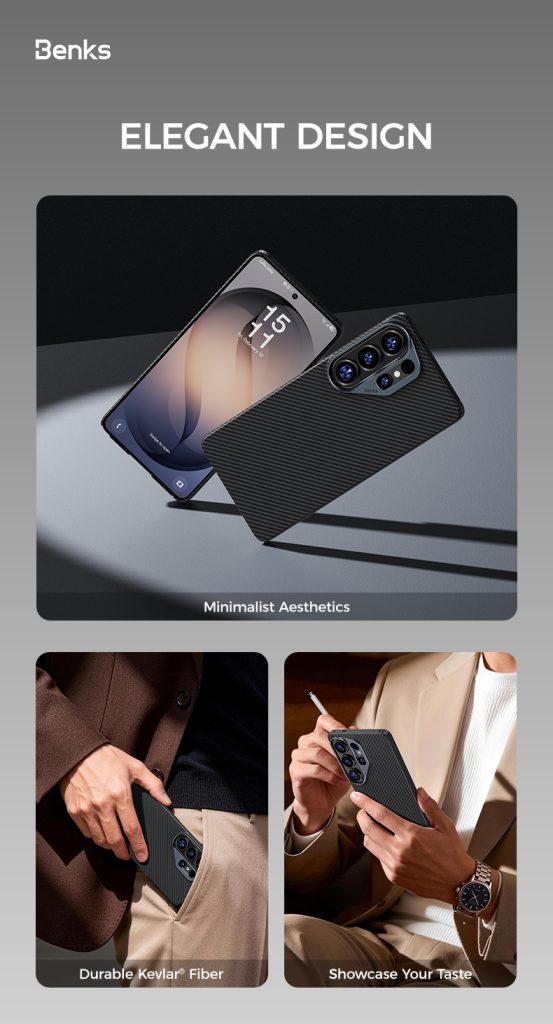 Galaxy S26 Ultra Benks ArmorAir 600D Built with Kevlar Case - Black - Image 4