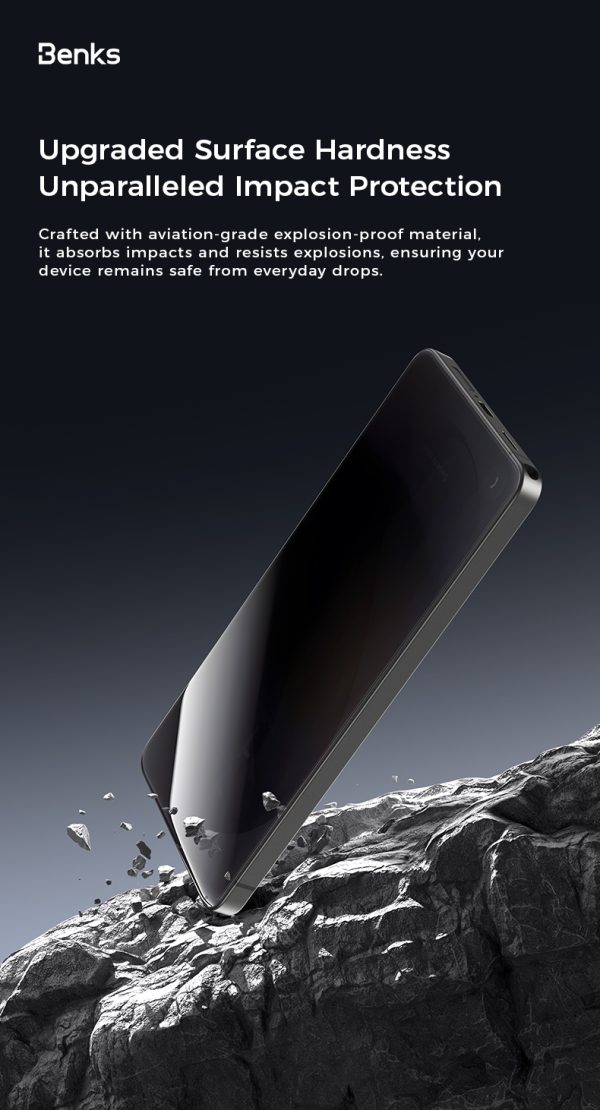 Galaxy S26 Ultra Benks Ultra Shield Privacy Protector - Black - Image 9