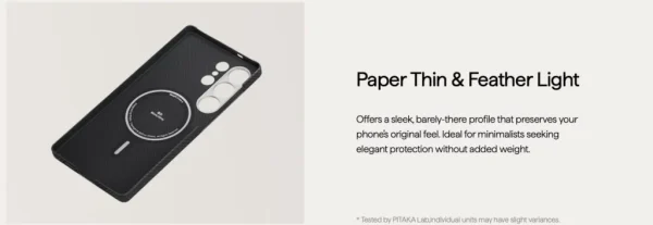 Galaxy S26 Ultra Pitaka Ultra Slim Case - Black - Image 8