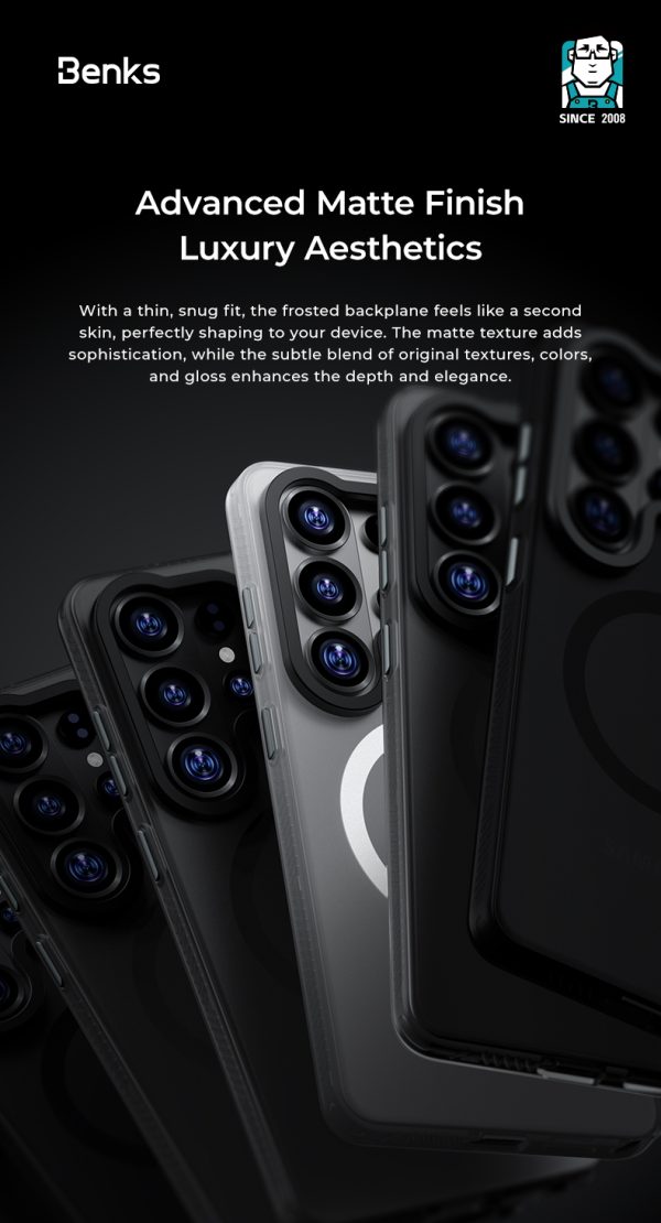 Galaxy S26 Ultra Benks Lucid Armor Magnetic Case - Black - Image 8