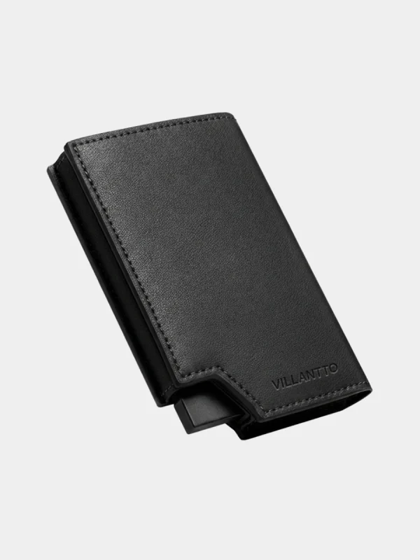 Villantto Leather Smart Wallet Pro - Classic Black - Image 4