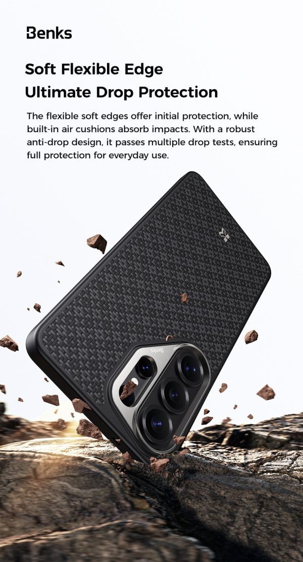 Galaxy S26 Ultra Benks ArmorPro ArmorGrid Case - Black - Image 10