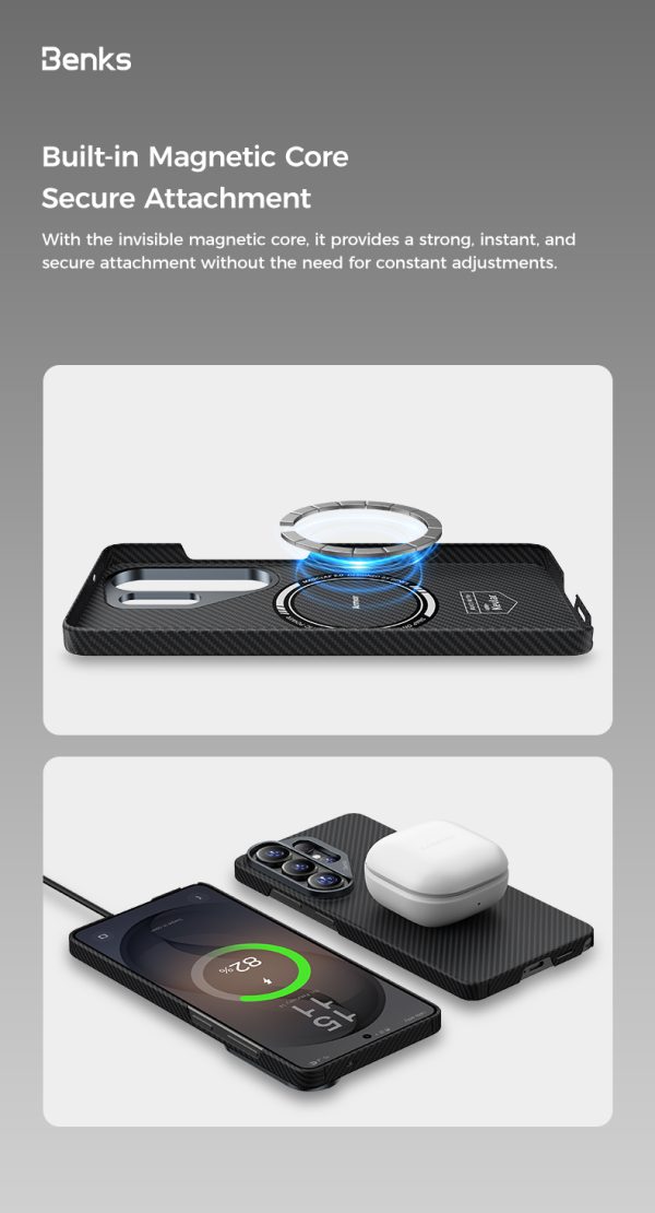 Galaxy S26 Ultra Benks ArmorAir 600D Built with Kevlar Case - Black - Image 11