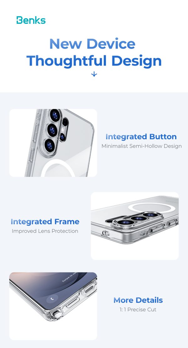 Galaxy S26 Ultra Benks Crystal Case - Black - Image 3