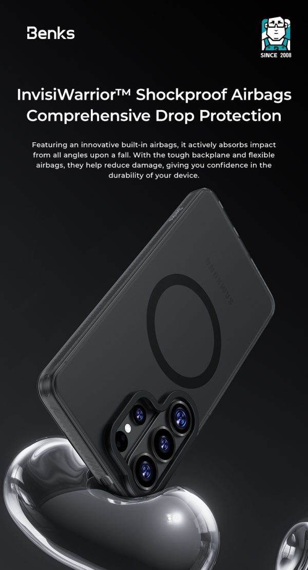 Galaxy S26 Ultra Benks Lucid Armor Magnetic Case - Black - Image 10