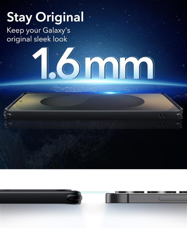 Samsung S25 Ultra ESR Classic Hybrid Halolock Case - Clear Black - Image 8