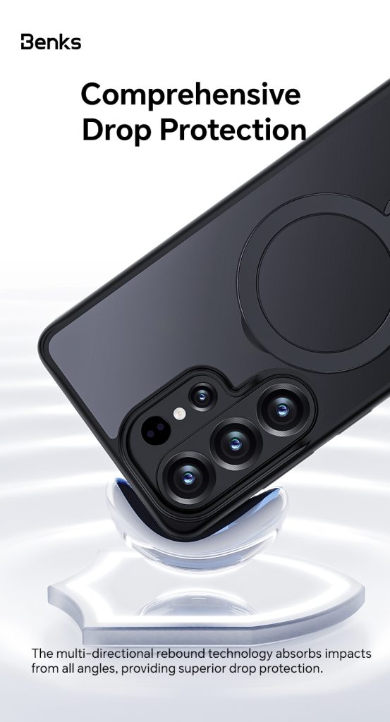 Galaxy S26 Ultra Benks Mist Magnetic Case With Stand - Black - Image 8