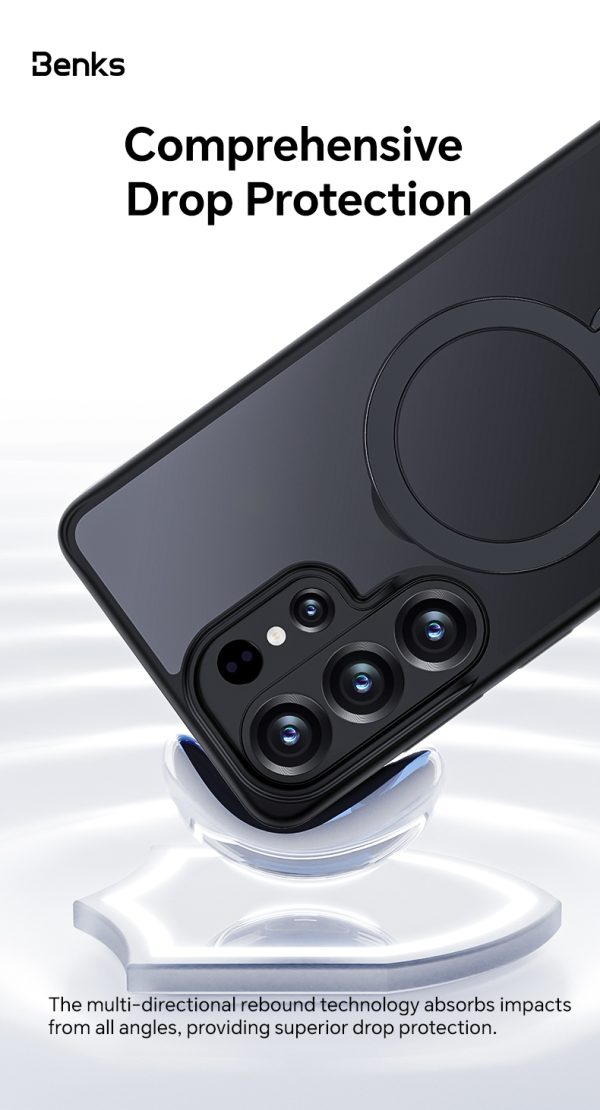 Galaxy S26 Ultra Benks Mist Magnetic Case With Stand - Black - Image 11