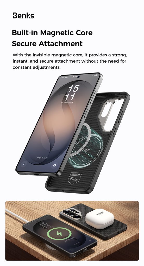 Galaxy S26 Ultra Benks ArmorPro ArmorGrid Case - Black - Image 7
