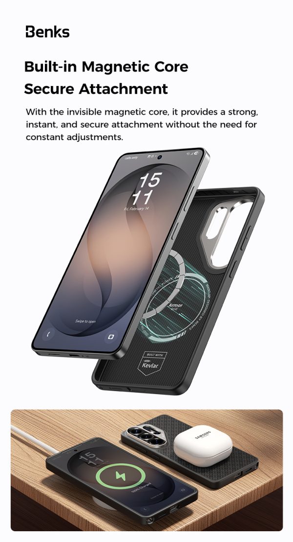 Galaxy S26 Ultra Benks ArmorPro ArmorGrid Case - Black - Image 11