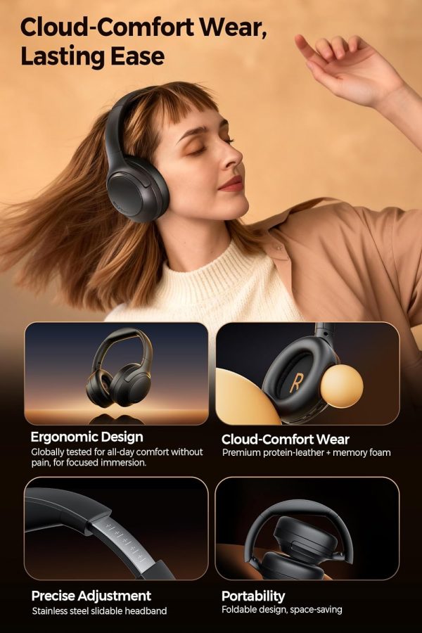 Soundpeats Cove Pro Over Ear Headphone - Black - GC - Image 2