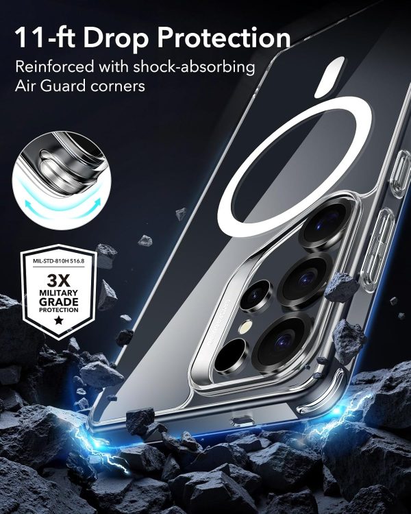 Samsung S25 Ultra ESR Classic Hybrid Halolock Case - Clear - Image 5