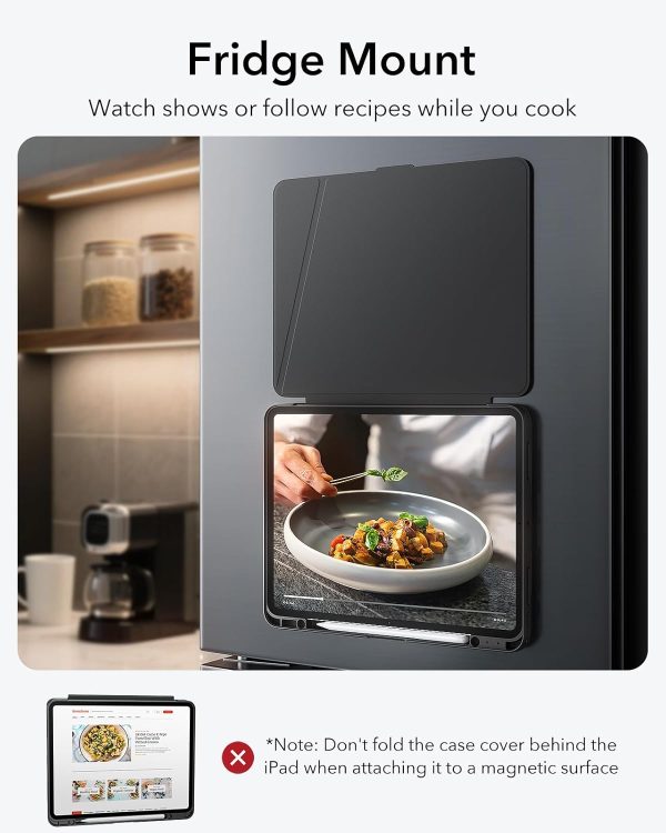 iPad Pro 13 M5 / M4 ESR Flip Hybrid Case - Black - Image 3