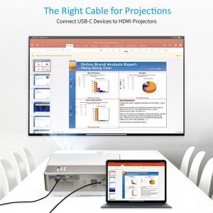 Choetech USB C to HDMI Cable 1.8M - Black - CH0021 - Image 2
