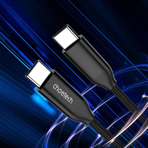 Choetech 240W USB-C to USB-C Cable 2M - Black - XCC-1036 - Image 5