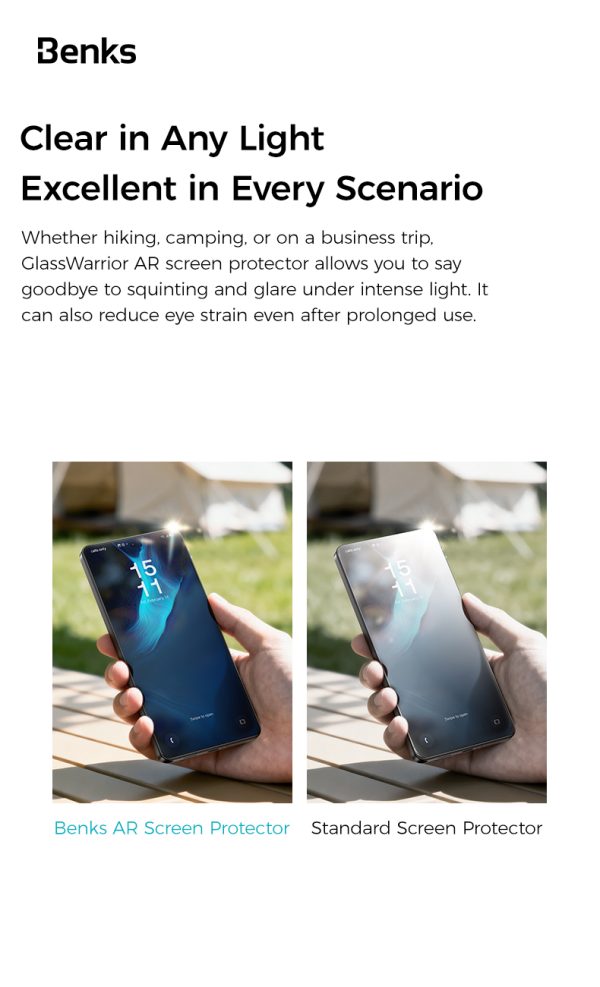 Galaxy S26 Ultra Benks GlassWarrior AR Screen Protector - Clear - Image 7
