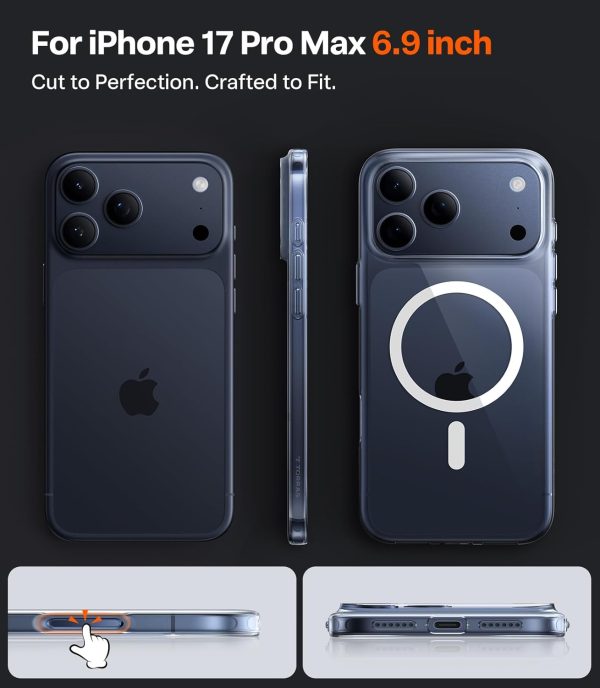 iPhone 17 Pro Torras Slimfit Magsafe Case - Clear - P - Image 3