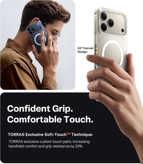 iPhone 17 Pro Torras Slimfit Magsafe Case - Clear - P - Image 5