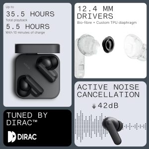 CMF by Nothing Buds 2A Earbuds - Dark Grey - Image 6