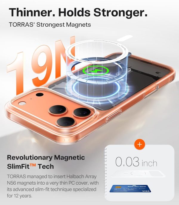 iPhone 17 Pro Torras Slimfit Magsafe Case - Clear - P - Image 4