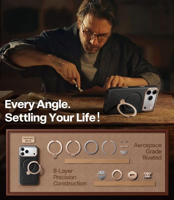 iPhone 17 Pro Max Torras QPRO Leather Case - Orange - P - Image 6