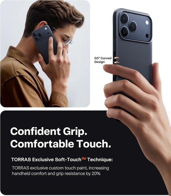 iPhone 17 Pro Max Torras Slimfit Magsafe Case - Black - P - Image 5