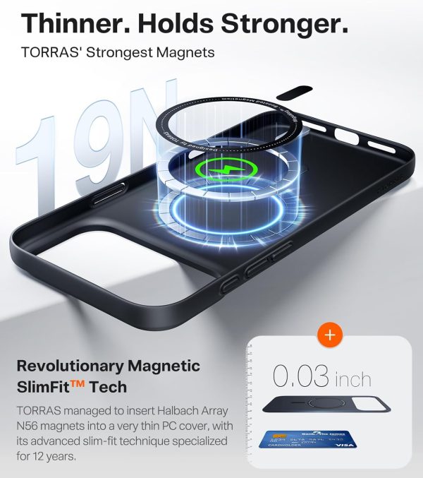 iPhone 17 Pro Max Torras Slimfit Magsafe Case - Black - P - Image 7
