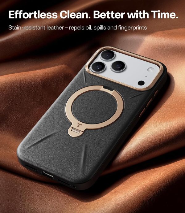 iPhone 17 Pro Max Torras QPRO Leather Case - Orange - P - Image 4