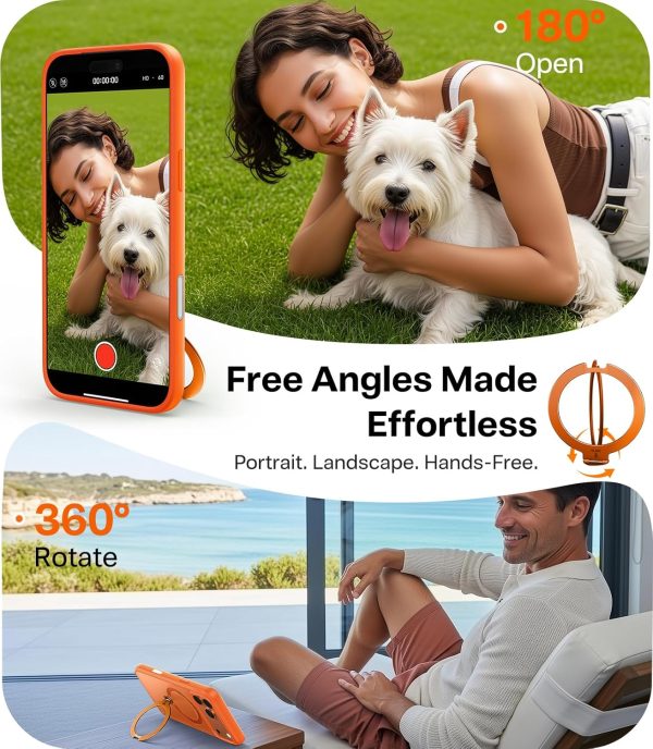 iPhone 17 Pro Max Torras Ostand Spin Case - Navy Blue - P - Image 7