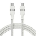 Anker 240w Upcycled Braided Usb-C to Usb-C Cable 6ft - White - A82E2H22 - OP