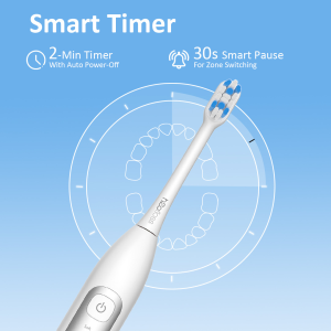 H2O Floss Sonic Sweep Electric Toothbrush BT-02 - White - Image 2