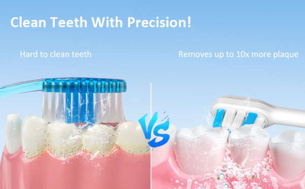 H2O Floss Sonic Sweep Electric Toothbrush BT-02 - Pink - Image 5