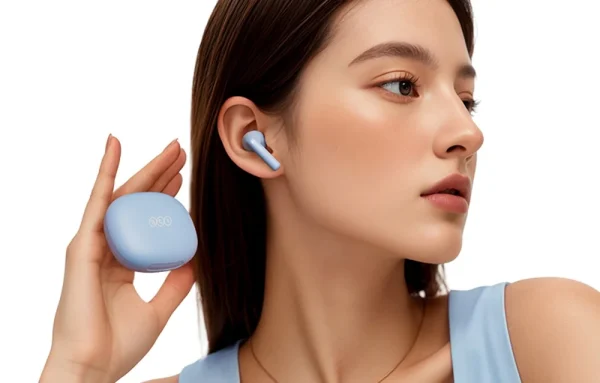 QCY Ailybuds E20 HT13 Earbuds - Blue - GC - Image 2