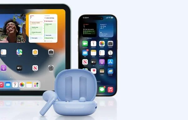 QCY Ailybuds E20 HT13 Earbuds - Blue - GC - Image 3