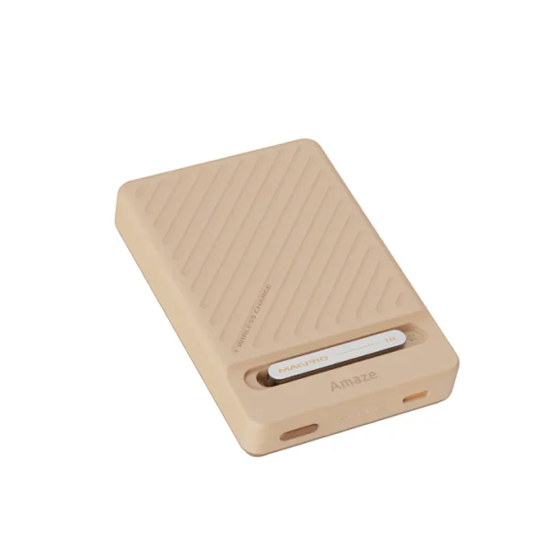 amaze a246 powerbank beige Amaze A246 Magpro Magnetic Wireless 10000mAh Power Bank Best Price in Pakistan
